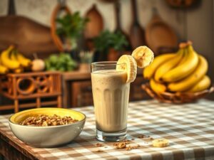 Vitamina de Banana Energizante