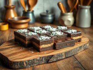 Doce Low Carb de Coco e Chocolate Amargo