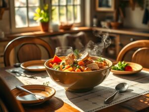 Sopa de Legumes com Frango Tropical