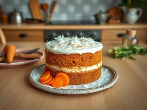 Bolo de Cenoura Saudável com Toque de Coco